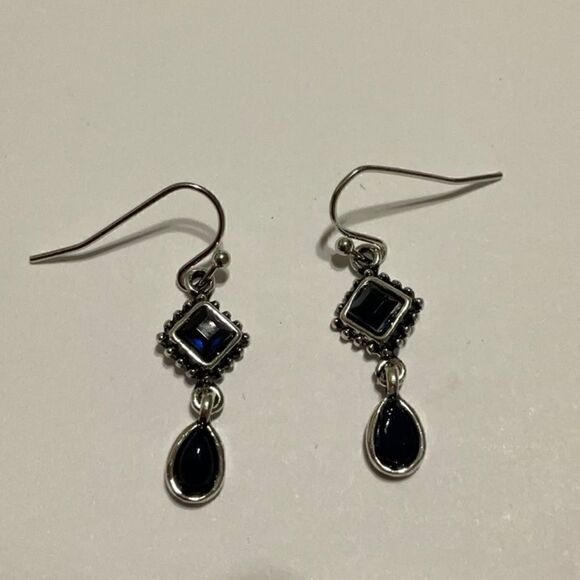 Adorable blue dangle earrings NWT - Picture 2 of 3